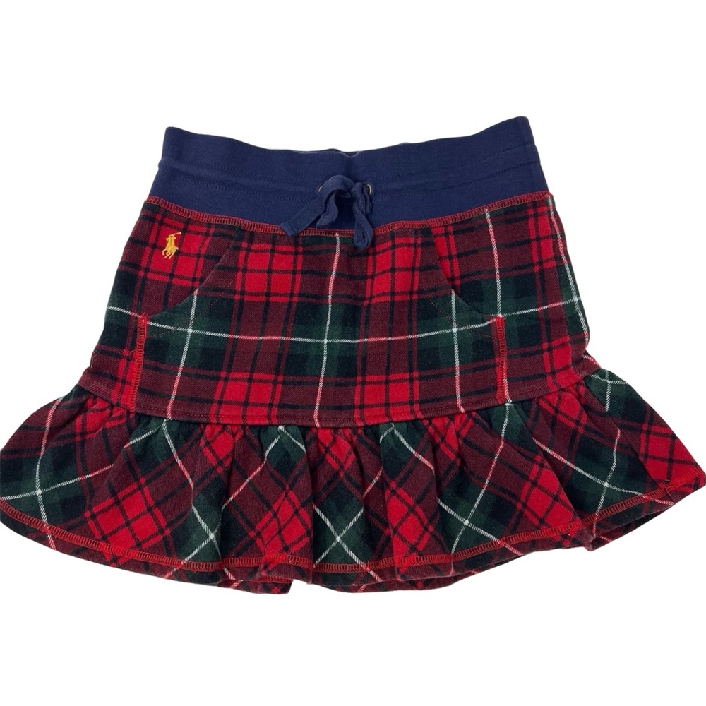 Ralph Lauren Girls Plaid Skirt Small Size 7 Holiday Party Pictures